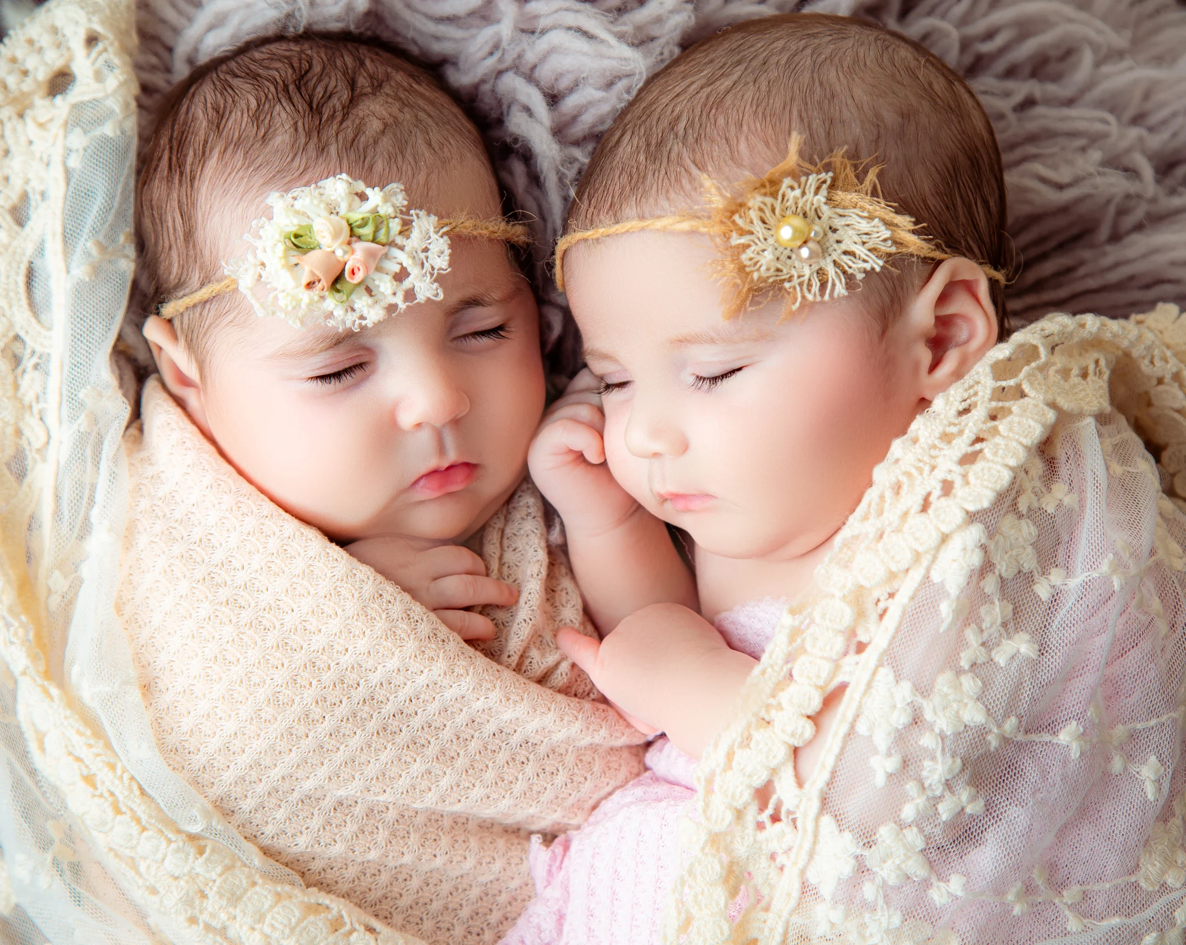 Twins portrait 3 by Marjan Allameh