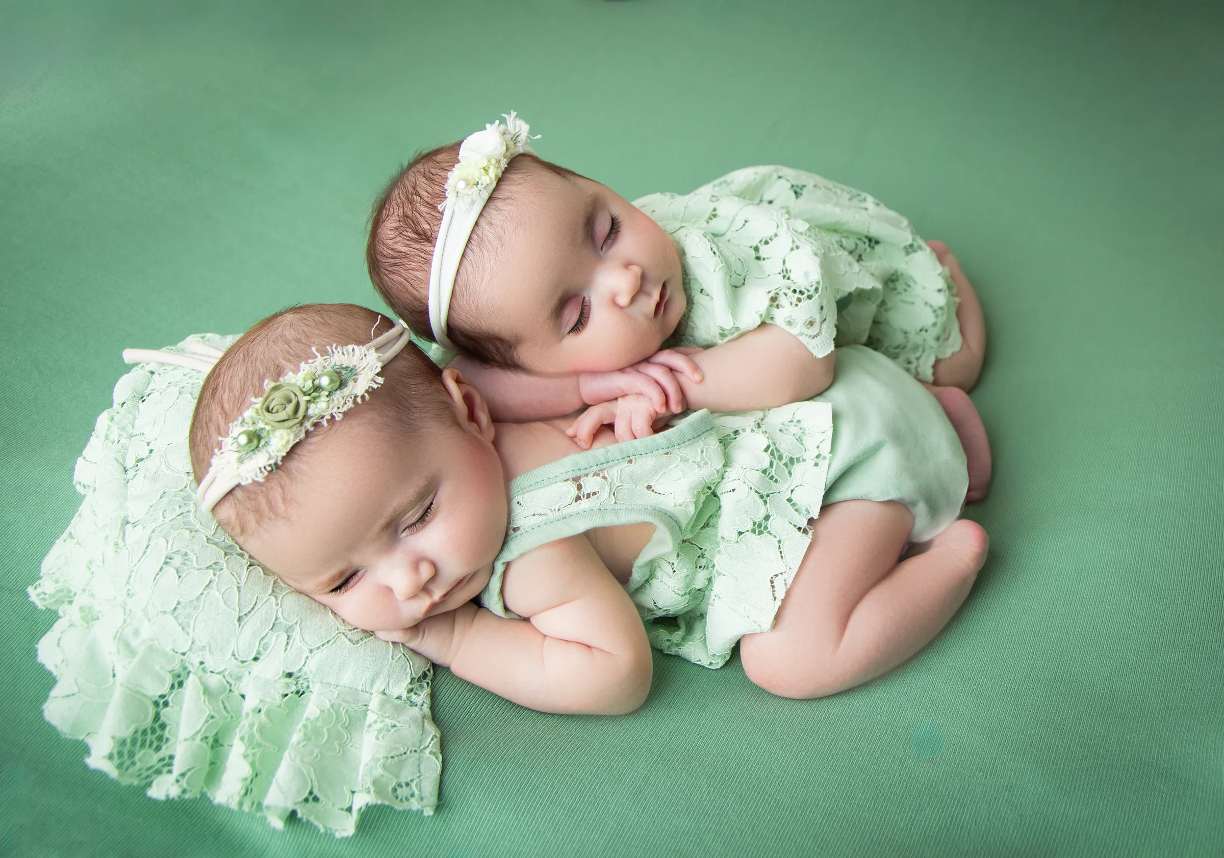 Twins portrait 5 by Marjan Allameh