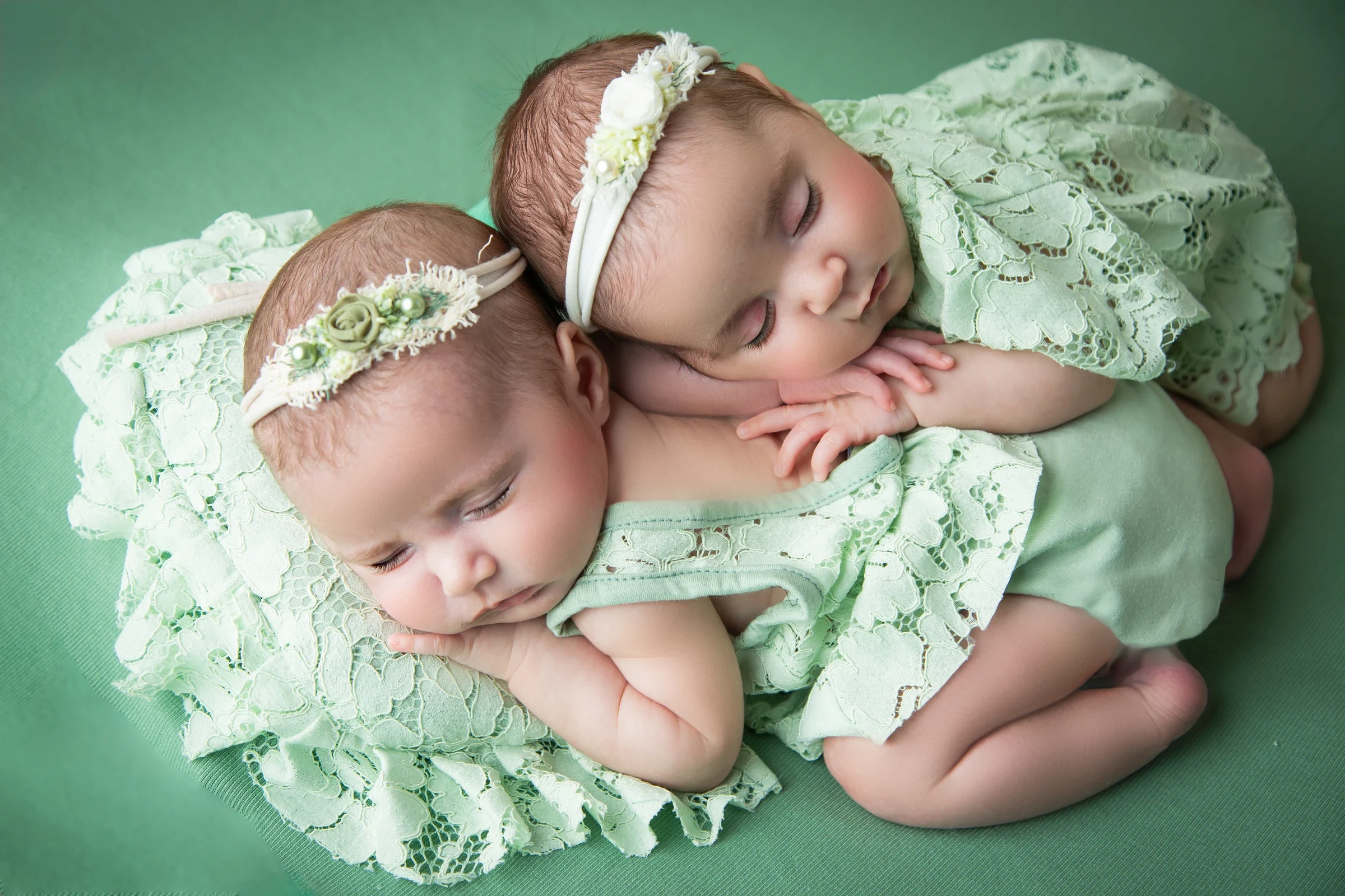 Twins portrait 2 by Marjan Allameh